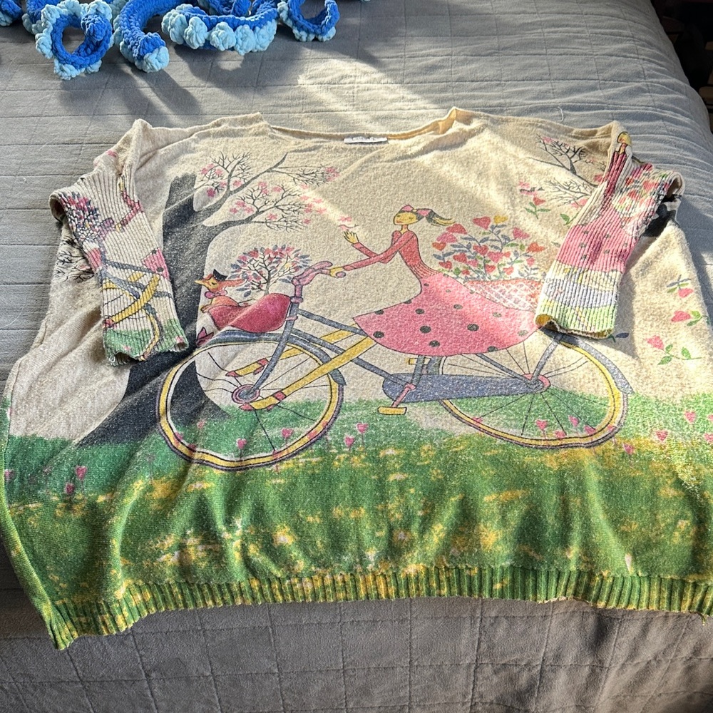 Colorful Graphic Women's Sweater